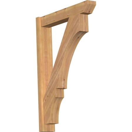 Ekena Millwork Balboa Slat Smooth Outlooker, Western Red Cedar, 5 1/2"W x 28"D x 40"H OUT06X28X40BOA06SWR